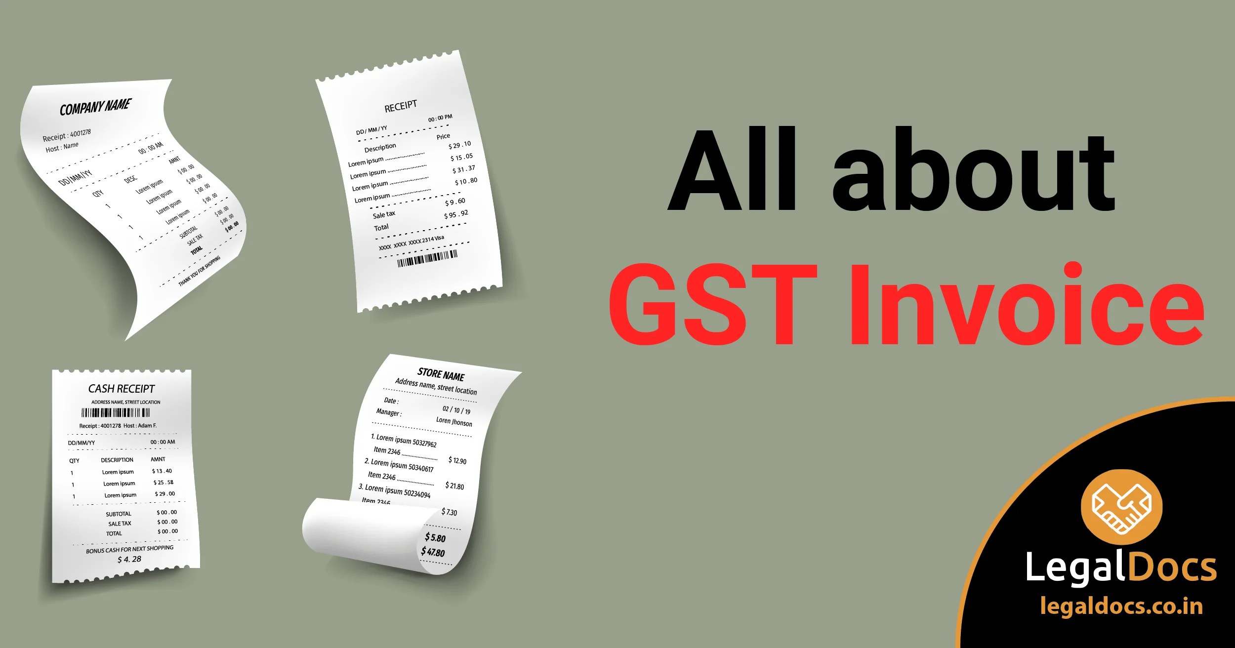 GST Invoice - All about GST Invoices - LegalDocs